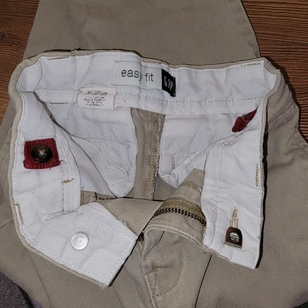 Gap easy fit size 5 regular adjustable waist khaki pants
